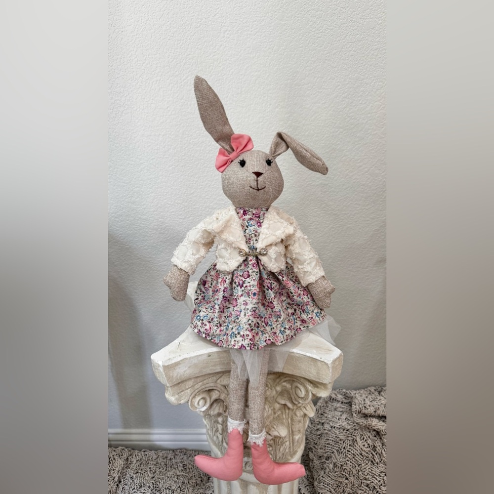 Cupcakes & Cashmere Cardigan Tulle Easter Bunny Rabbit 25"